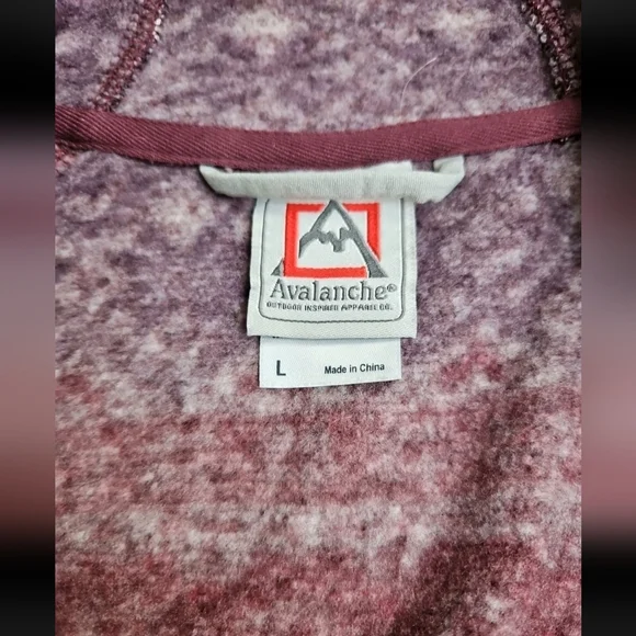 Avalanche Womens Fair Isle Full Zip Hooded Cozy Sweater Jacket, Size Large - Picture 5 of 8